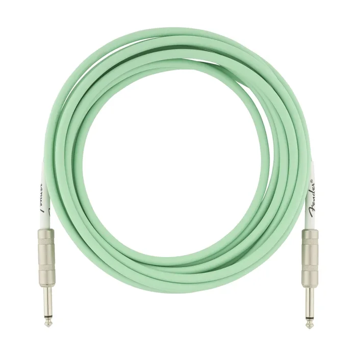 Fender original Series 15′ TS Male 1/4 – TS Male 1/4 Instrument Cable – Surf Green