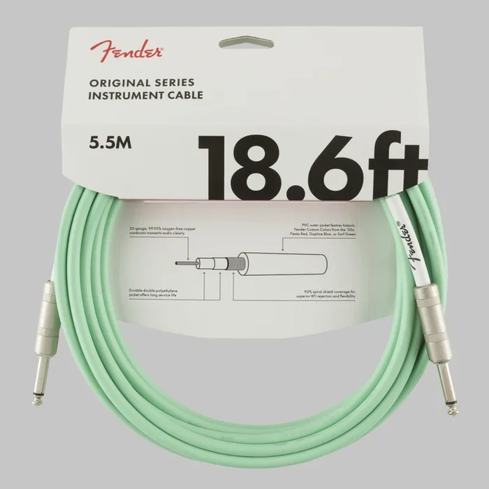 Fender Original Series Cable 18.6′ Surf Green