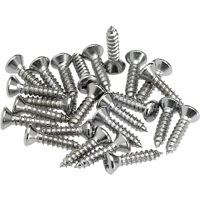 Fender Pickguard/Control Plate Mounting Screws – Chrome – 24 pcs.