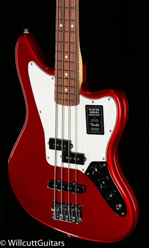 Fender Player Jaguar Bass Pau Ferro Fingerboard Candy Apple Red (263)