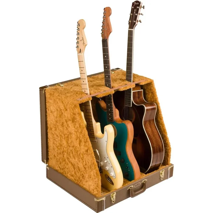 Fender® Classic Series Case Stand 3 Guitar | Brown