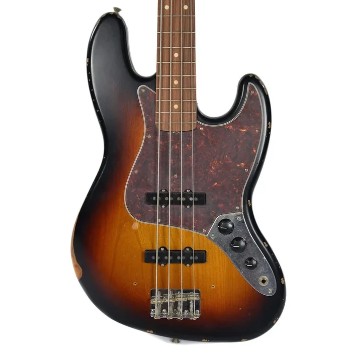 Fender Road Worn ’60s Jazz Bass PF 3-Color Sunburst w/Gig Bag