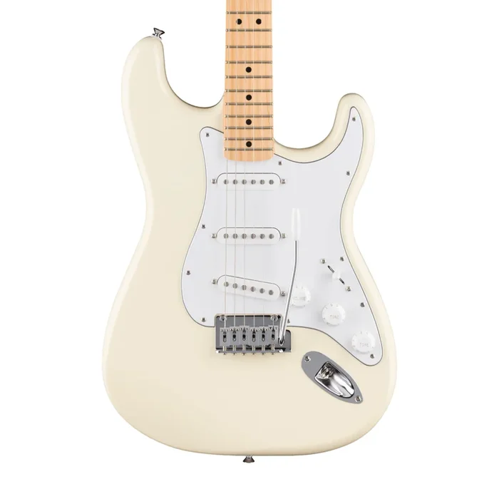 Fender Standard Stratocaster Electric Guitar – Maple – Olympic White