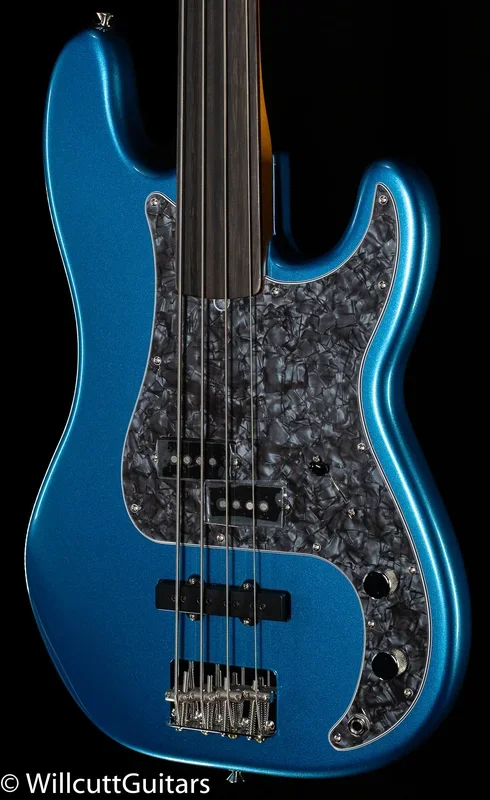 Fender Tony Franklin Fretless Precision Bass Ebony Fingerboard Lake Placid Blue (343)
