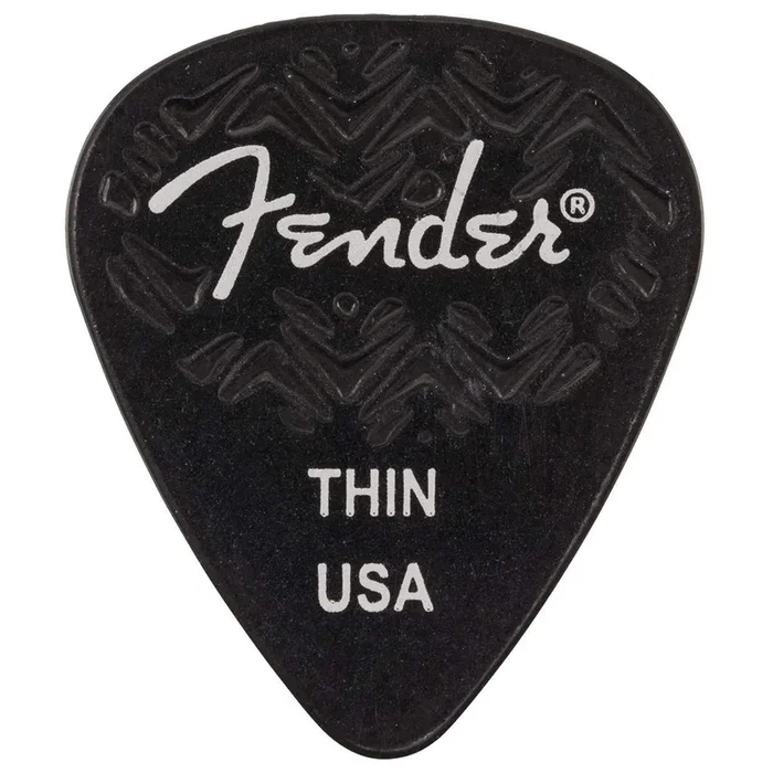 Fender Wavelength Picks 351 Thin Black 2 Pack (12) Bundle