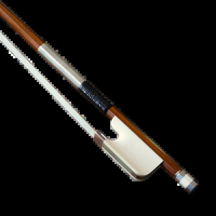 Fine Pernambuco Silver Mounted Cello Bow with Mammoth Ivory Frog
