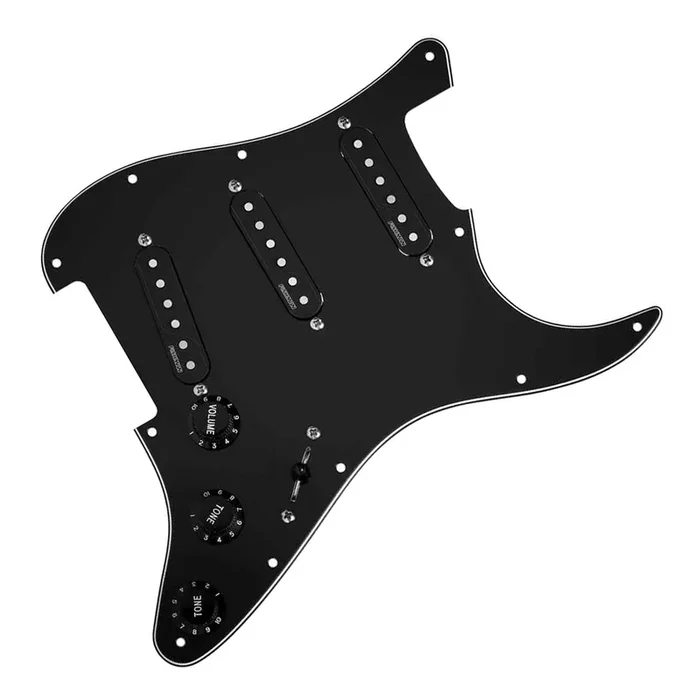 Fishman Fluence Loaded Pickguard 3 Single Width for Stratocaster in Black