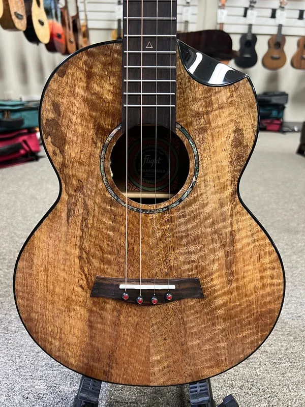 Flight Maia Solid Mango/Rosewood Steel String Electric Baritone Ukulele w/Case – #2