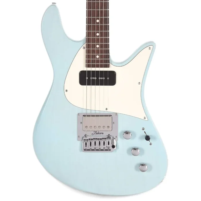 Fodera Custom Emperor Standard Ash Trans Daphne Blue w/Fralin JM & Pure PAF