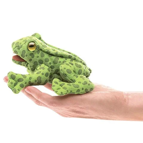Folkmanis frog finger puppet