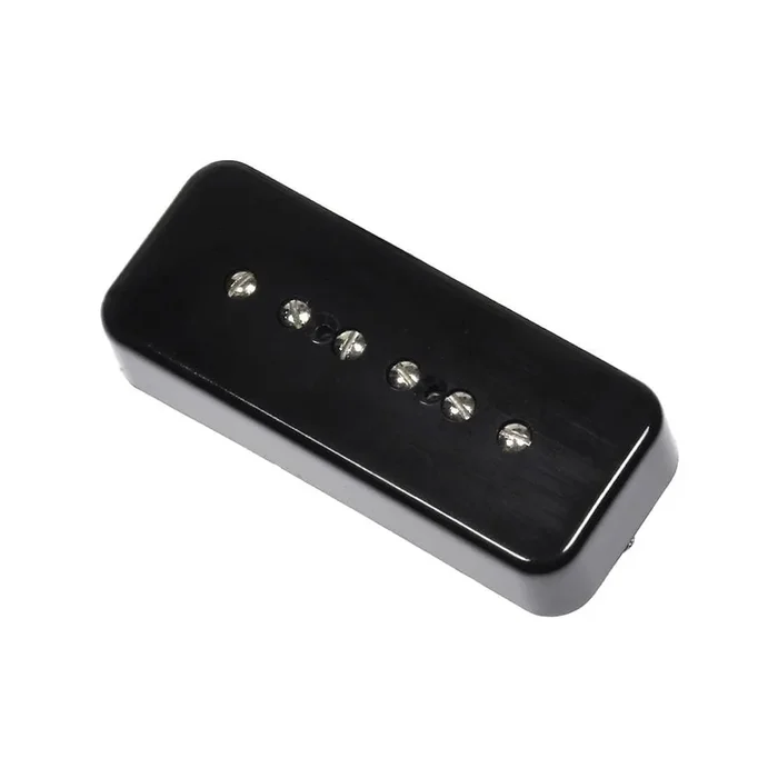 Fralin P-90 Neck Soapbar Black 1-Conductor Braided