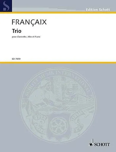 Francaix, J.: Trio (clarinet, viola, and piano)
