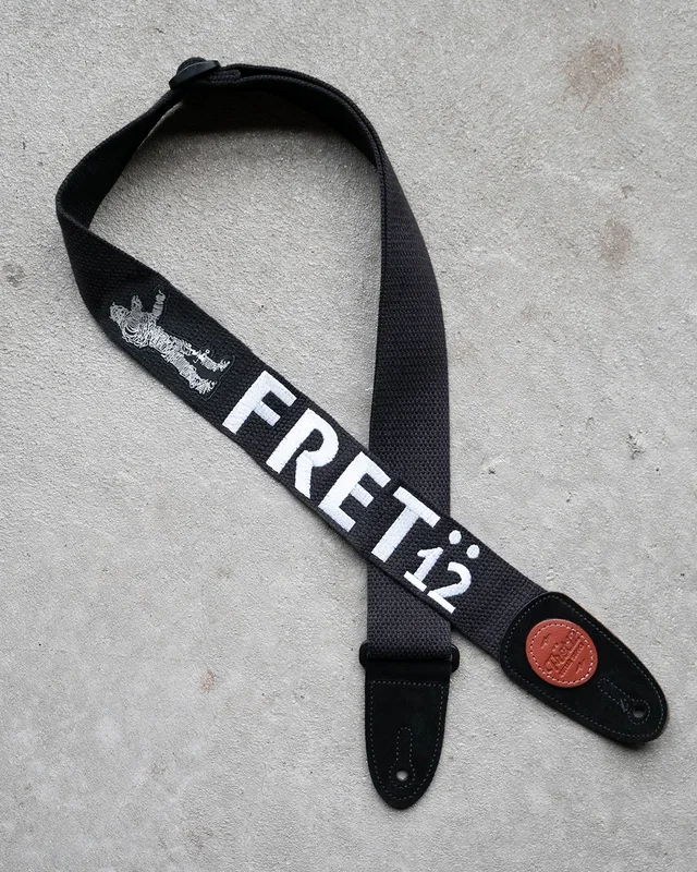 FRET12 STRING THING GUITAR STRAP – BLOCK LOGO