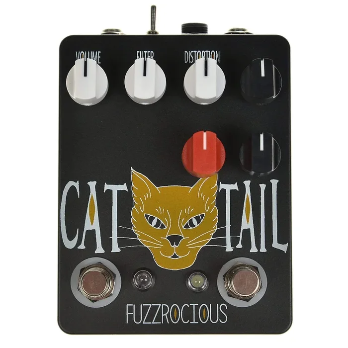 Fuzzrocious Cat Tail Distortion w/ Latching Feedback Mod Black/Orange