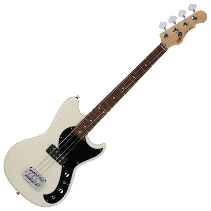 G&L Tribute Series Fallout Short Scale Bass Guitar – Olympic White