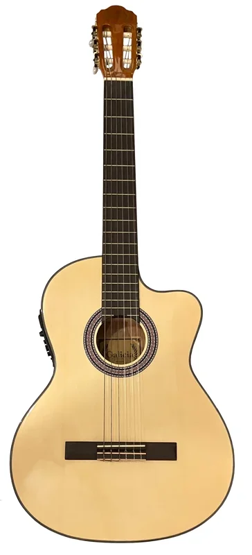 Galicia ESC-180CE 6-String Nylon 39″ Cutaway Classical Guitar
