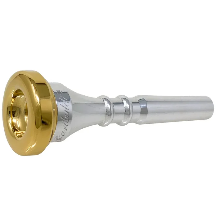 Garibaldi GAR-DC4 Classic Double Cup Gold-Plated Rim Trumpet Mouthpiece Size 4