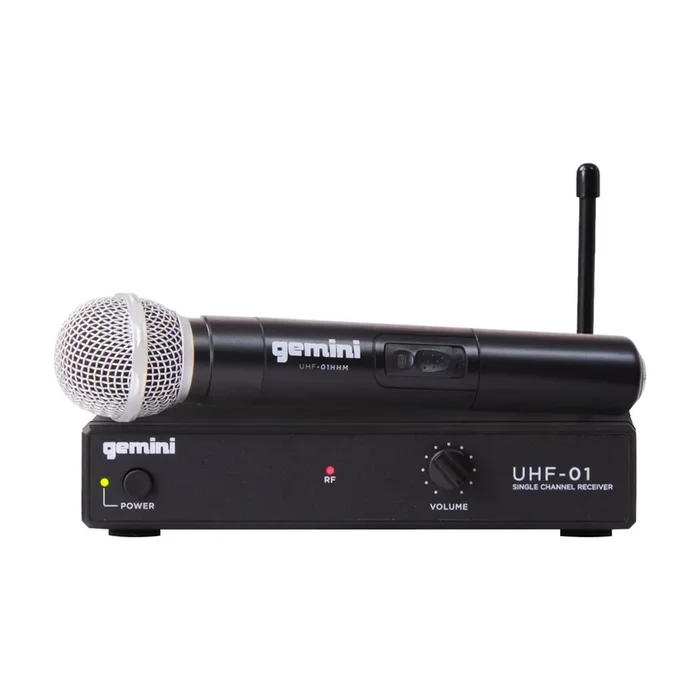 Gemini UHF-01M Wireless Handheld Microphone System F2