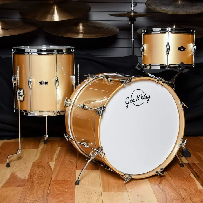 George Way 12/14/20 3pc. Studio Drum Kit WayGold 12G Gloss