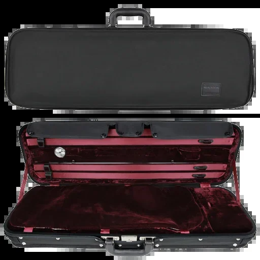 GEWA Liuteria Maestro Oblong Violin Case 4/4 Black with Red Interior