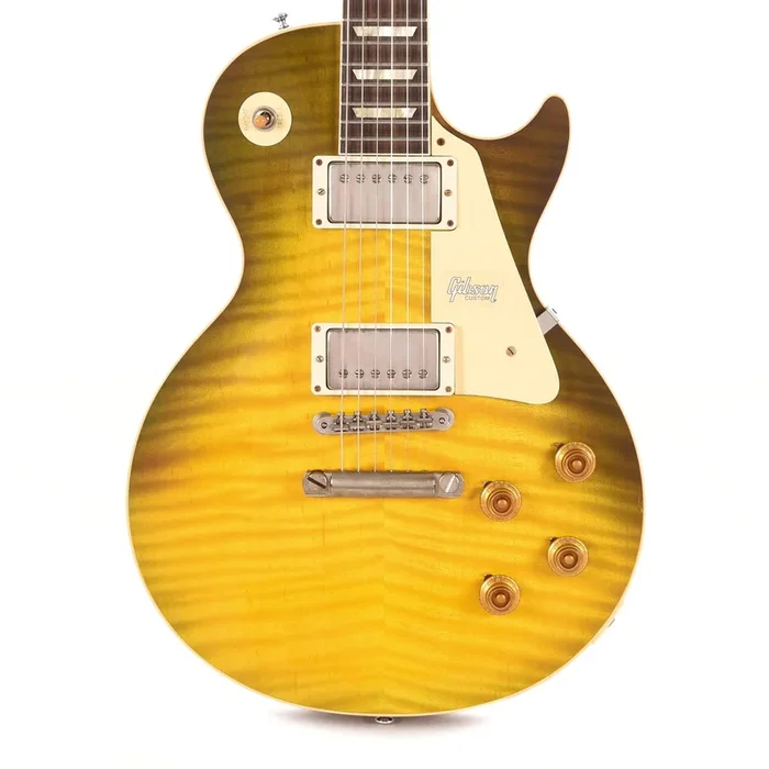 Gibson Custom 60th Anniversary 1959 Les Paul Standard Reissue Light Green Lemon Fade VOS