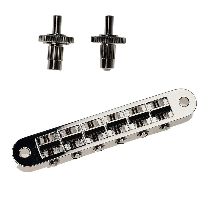 Gibson Nashville Tune-O-Matic Bridge – Nickel w/Full Assembly