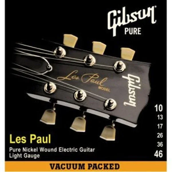 Gibson SEG-LP10 Les Paul Electric Guitar Strings – 0.010-0.046