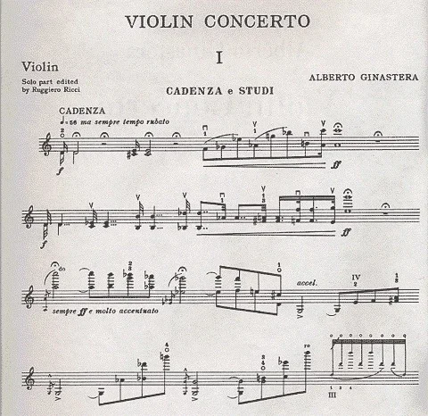 Ginastera, A.: Violin Concerto, Op.30 (Violin & Piano)