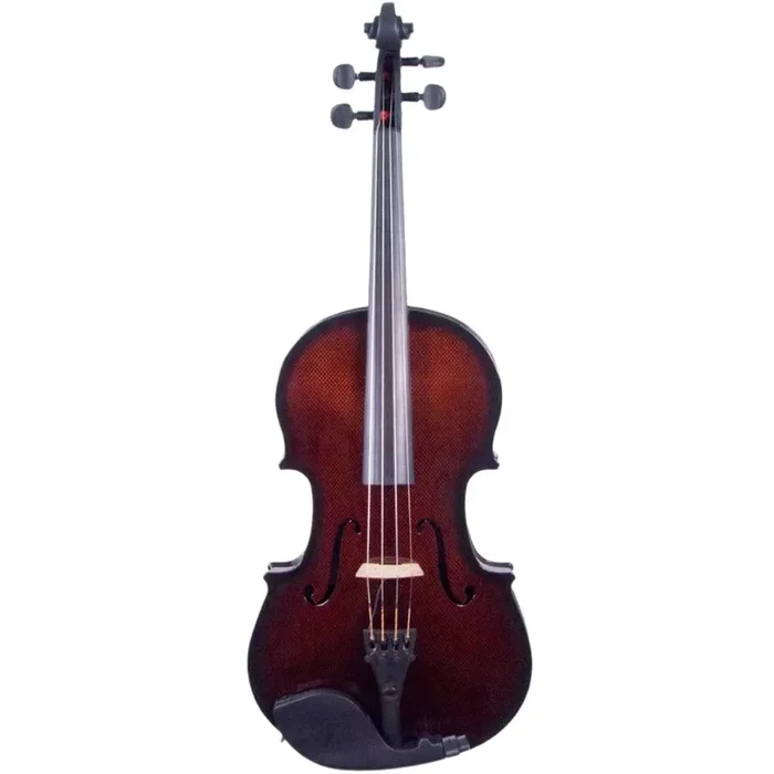 Glasser AE Viola acústica-eléctrica de fibra de carbono de 16 pulgadas, naranja