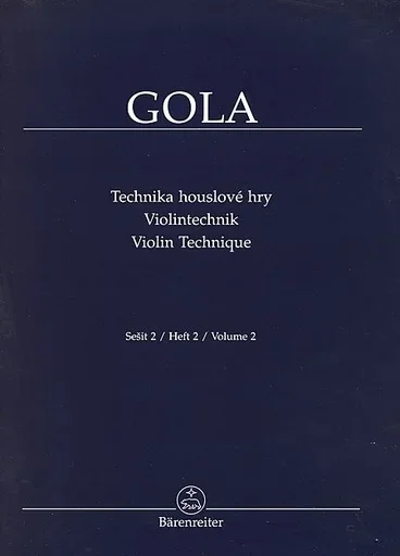 Gola, Zdenek: Violin Technique, Vol. 2, Barenreiter