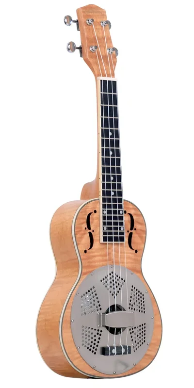 Gold Tone ResoMaple: Concert-Scale Curly Maple Resonator Ukulele with Gig Bag