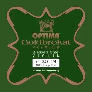 Goldbrokat Premium Brass Violin E String – Heavy Gauge (.27) – Loop (Brass-Plated Steel)