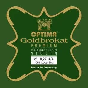 Goldbrokat Premium Gold Violin E String – Heavy Gauge (.27) – Loop (Gold-Plated Steel)