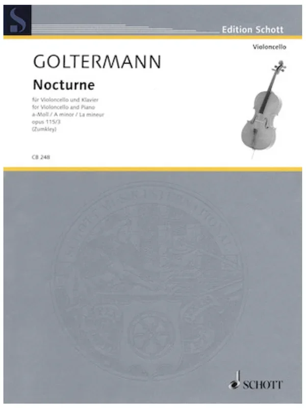 Goltermann, Georg (Zumkley): Nocturne Op. 115/3 in A minor (cello & piano)