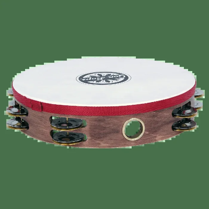 Gon Bops Double Row Wooden Tambourine w/Head