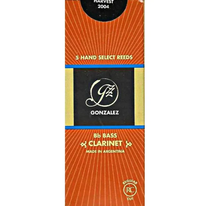 Gonzalez Bass Clarinet ‘RC’ Reeds Strength 4.25, Box of 5
