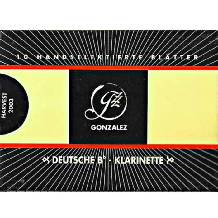 Gonzalez German Bb Clarinet Reeds Strength 3.5, Box of 10