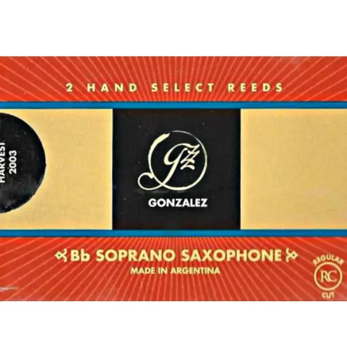 Gonzalez Soprano Saxophone ‘RC’ Reeds Strength 2, Box of 2