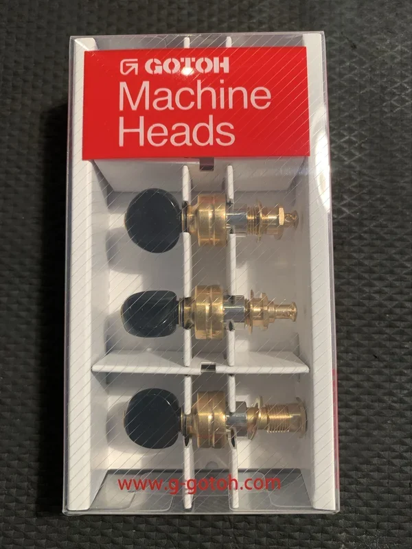 Gotoh UPT Planetary Tuners – Gold w/Black Buttons – Set of 4