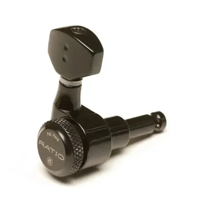 Graph Tech 6 In-line Ratio Electric Locking Machine Heads | Black