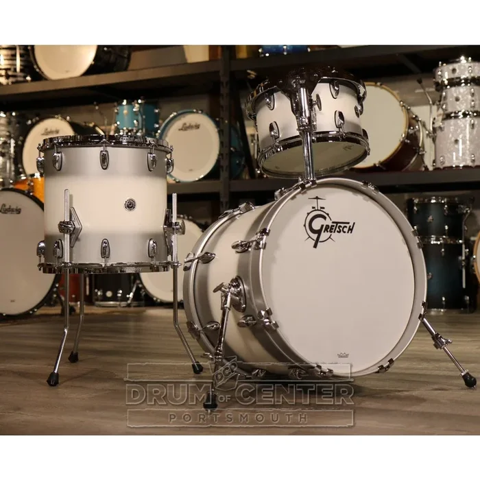 Gretsch Brooklyn 3pc Jazz Drum Set Silver Mist Duco