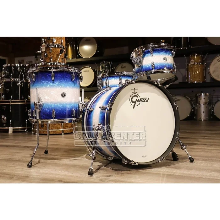 Gretsch Brooklyn 4pc Drum Set Blue Burst Pearl