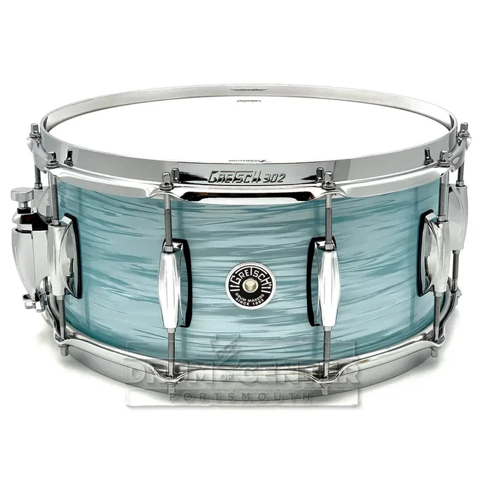 Gretsch Brooklyn Snare Drum 14×6.5 10-Lug Vintage Oyster White