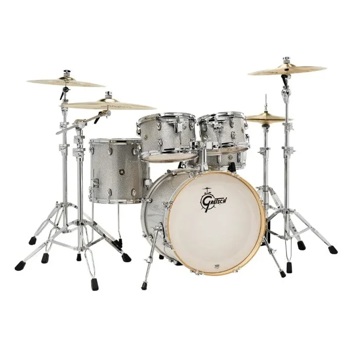 Gretsch Catalina Maple 5pc Drum Set 22/10/12/16/14 Silver Sparkle