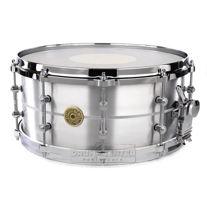 Gretsch G4164SAT USA Solid Aluminum Snare Drum 14×6.5 w/Tube Lugs