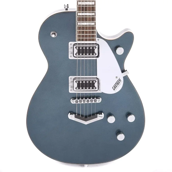Gretsch G5220 Electromatic Jet BT Jade Grey Metallic w/V-Stoptail & Black Top Broad’Tron Pickups