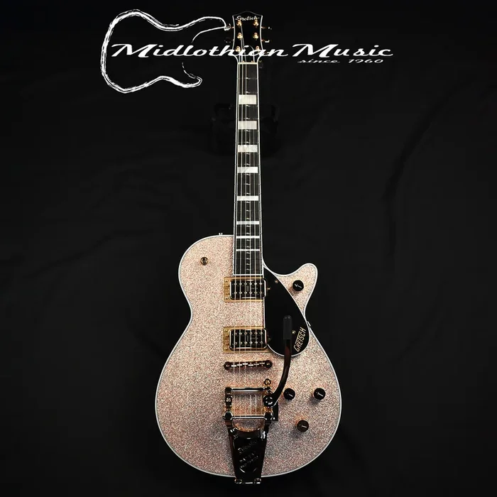 Gretsch G6229TG Limited Edition Players Edition Sparkle Jet BT w/Bigsby + Case – Champagne Sparkle Finish