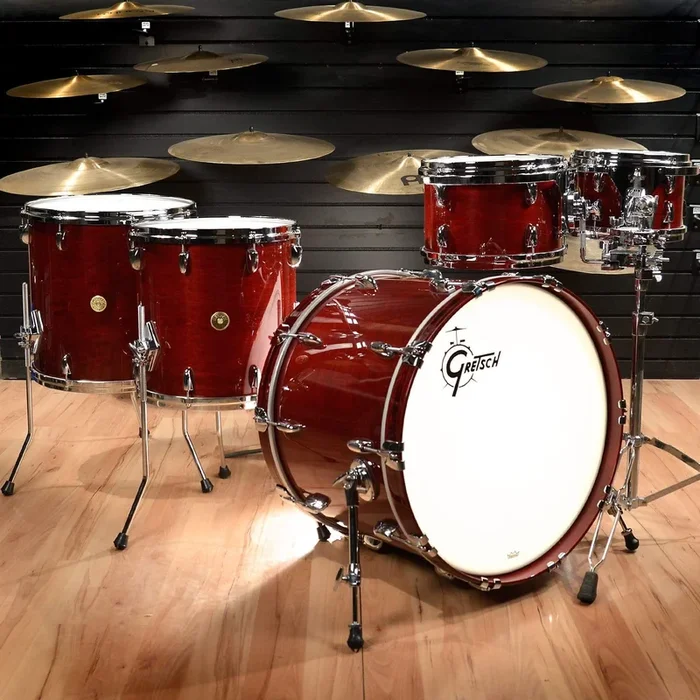 Gretsch USA Custom 10/12/14/16/22 5pc. Drum Kit Rosewood Gloss w/Keyholder