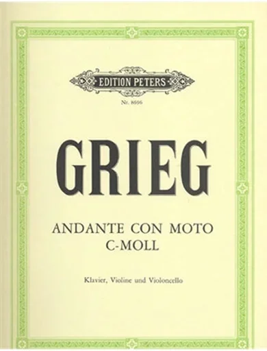 Grieg, Edvard: Andante con Moto in C minor (violin, cello & piano)