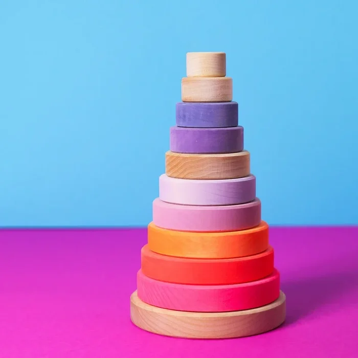 Grimm’s conical tower neon pink